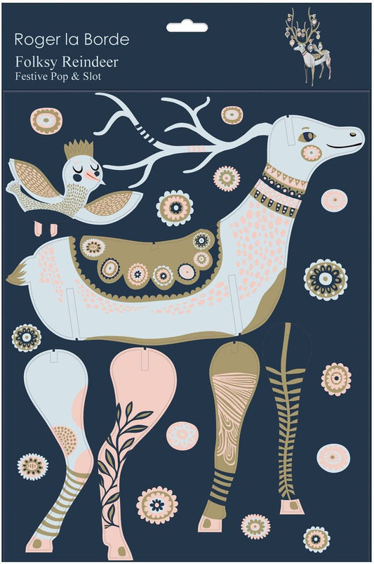 Roger La Borde - Folksy Reindeer Blue - Christmas Pop & Slot