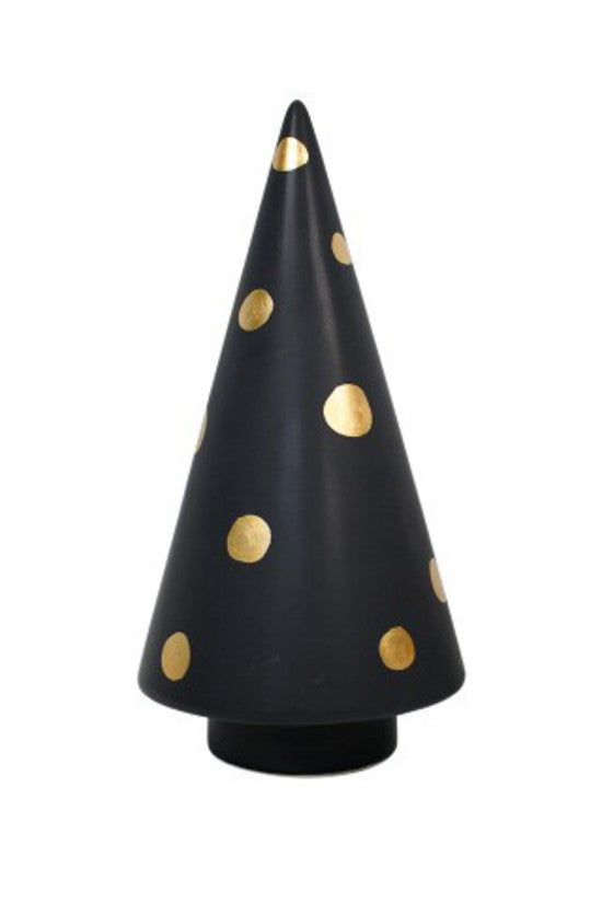 Blk/Gold Spot Ceramic Tree | Large