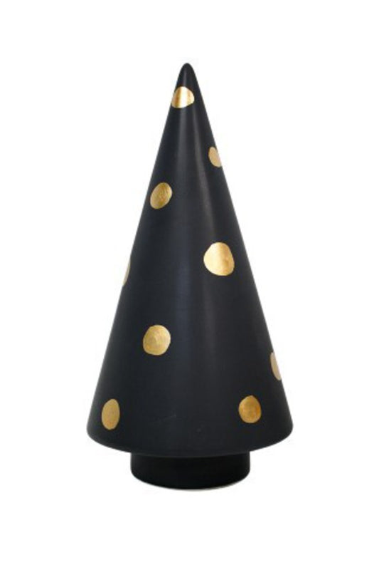 Blk/Gold Spot Ceramic Tree | Large