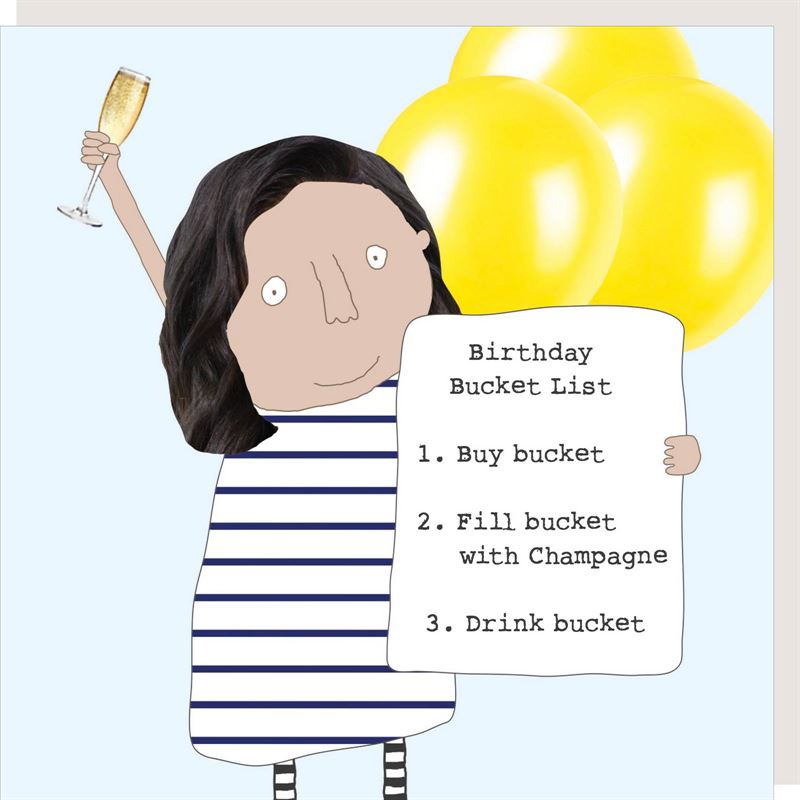 Rosie Made A Thing - Bucket List - Birthday Card