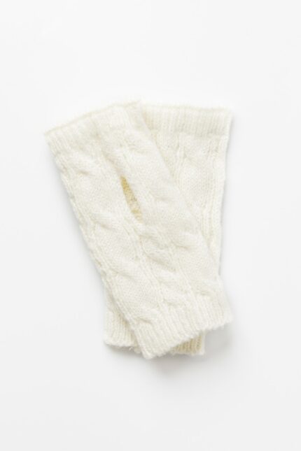 Cable Knit Fingerless Gloves