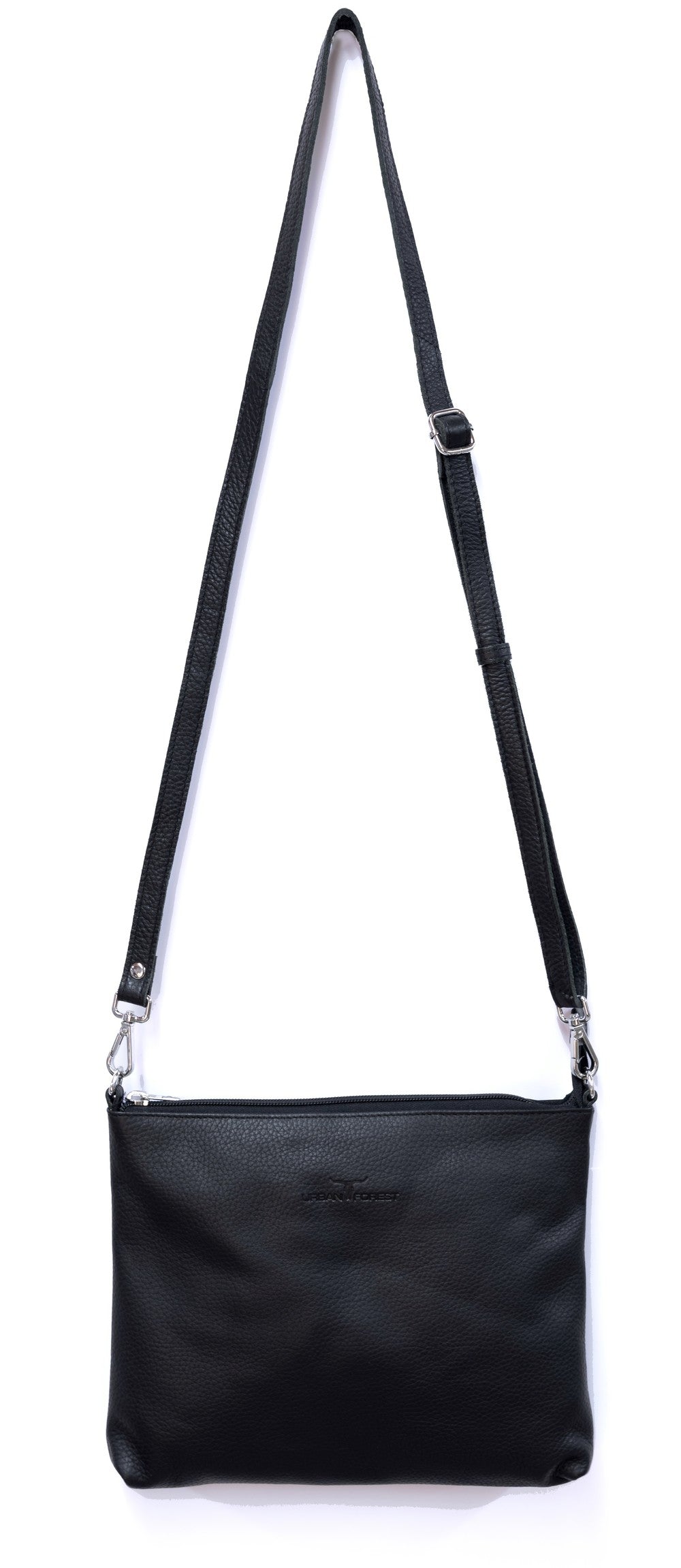 Emma Leather Sling Bag | Black