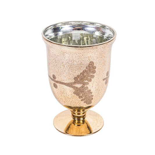 Burnished Gold Etched Votive