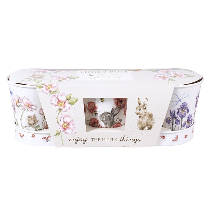 Wrendale Herb Pots & Tray