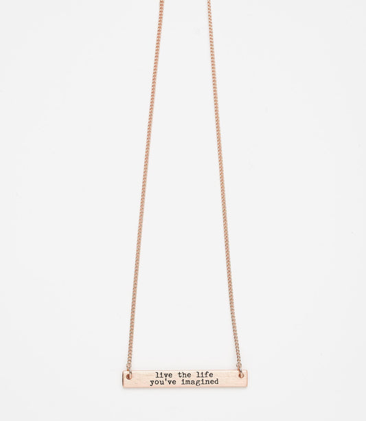 Imagine Rose Gold Necklace