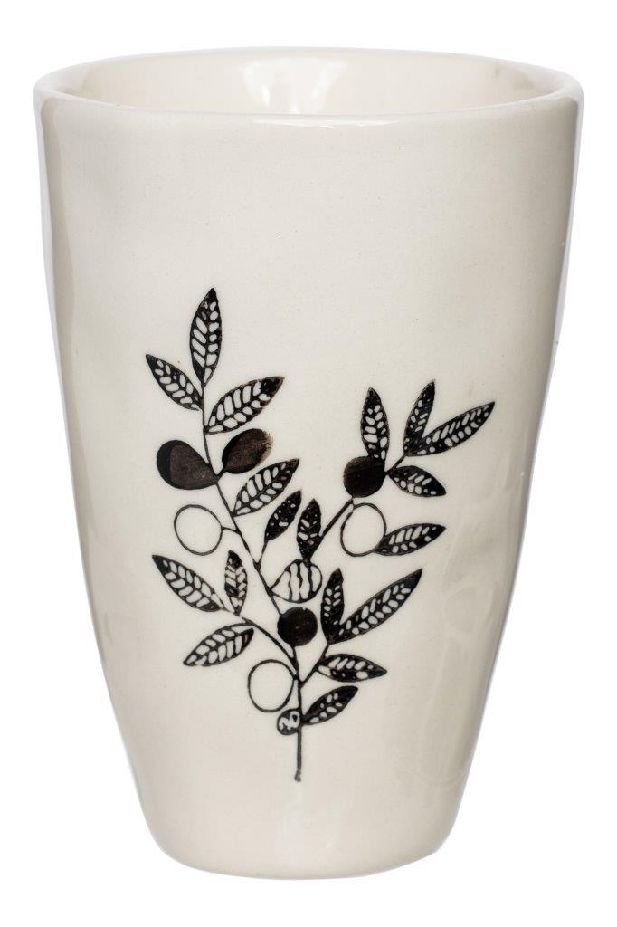 Black & White Stoneware Mug