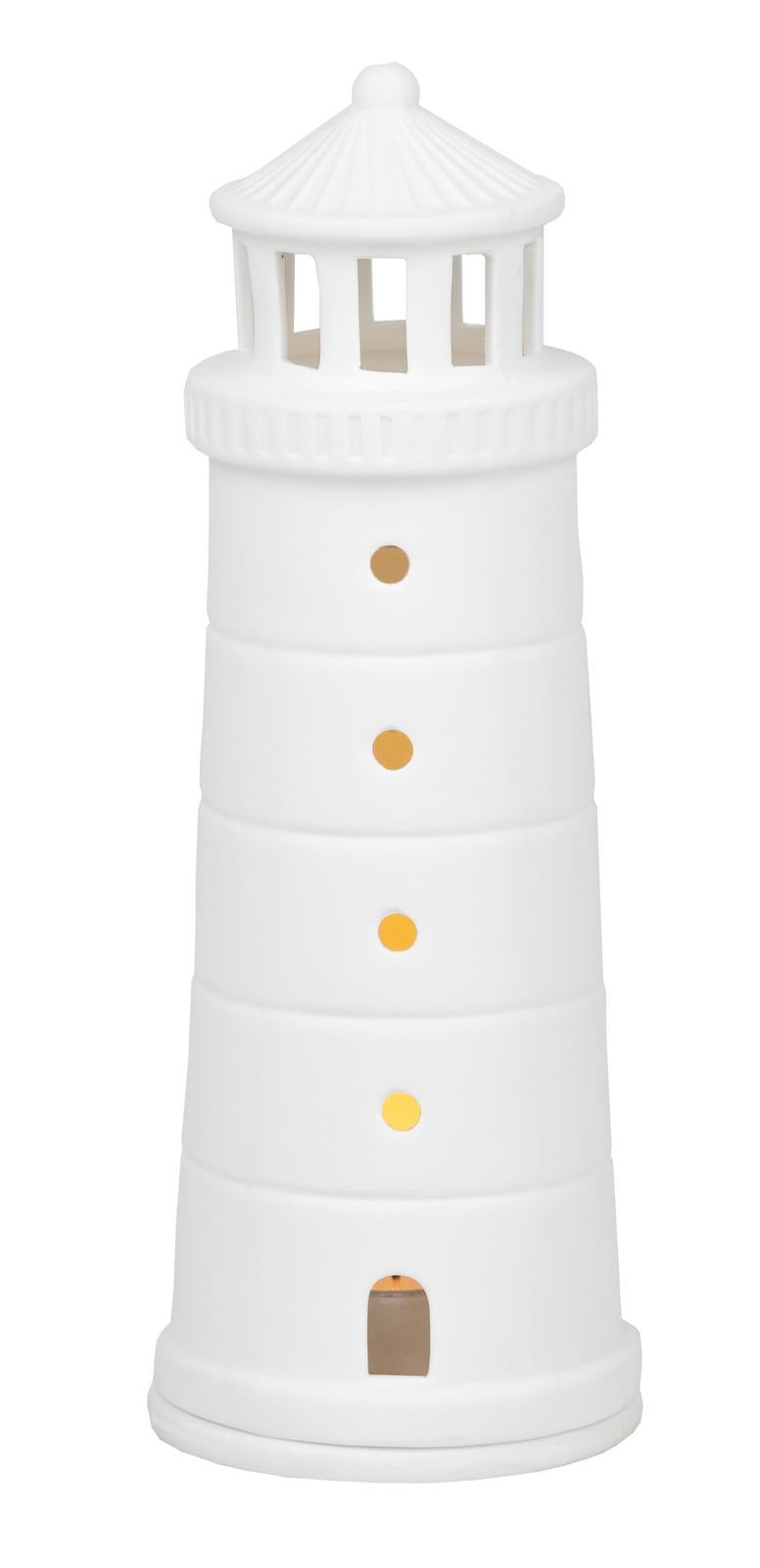 Räder - Beyond The Sea Medium - Porcelain Tealight Lighthouse