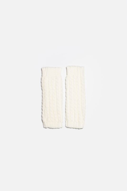 Lily Cream Fingerless Gloves