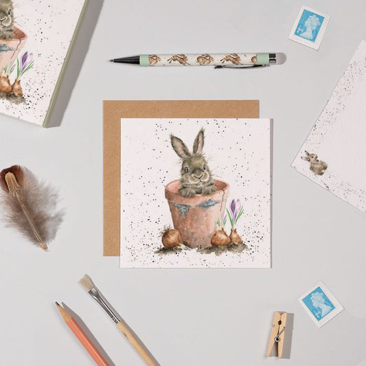Wrendale Notecard Set | Flower Pot