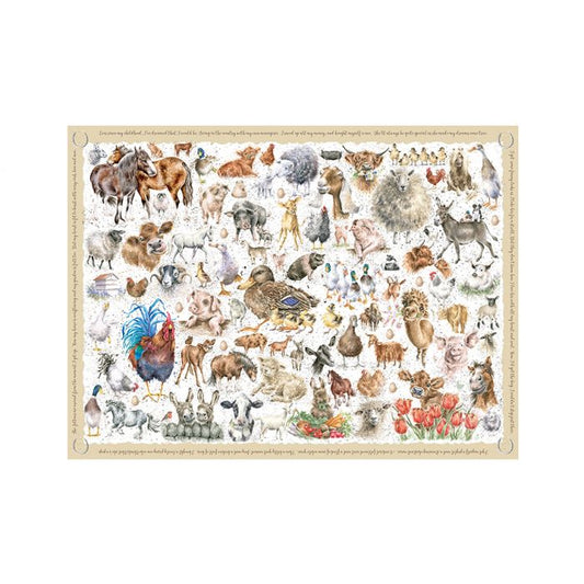 Wrendale Design Jigsaw | Farmyard Friends