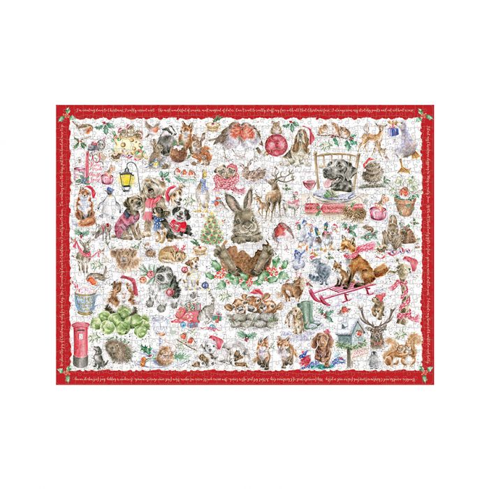 Wrendale Country Set Christmas Jigsaw Puzzle