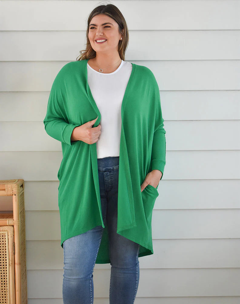 Slouch Cardi -Emerald