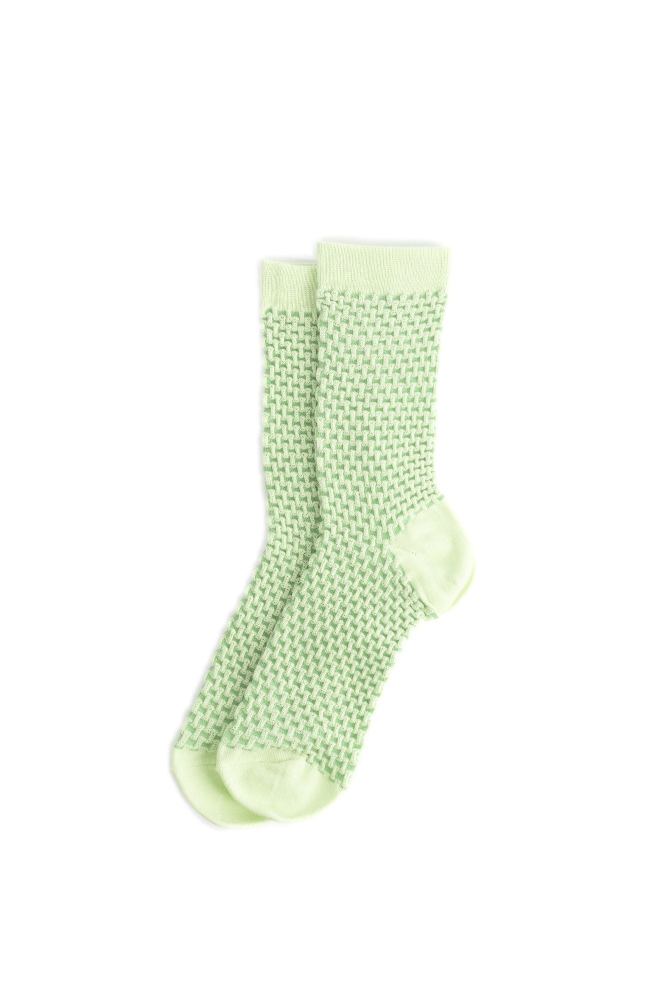 Square Green Socks