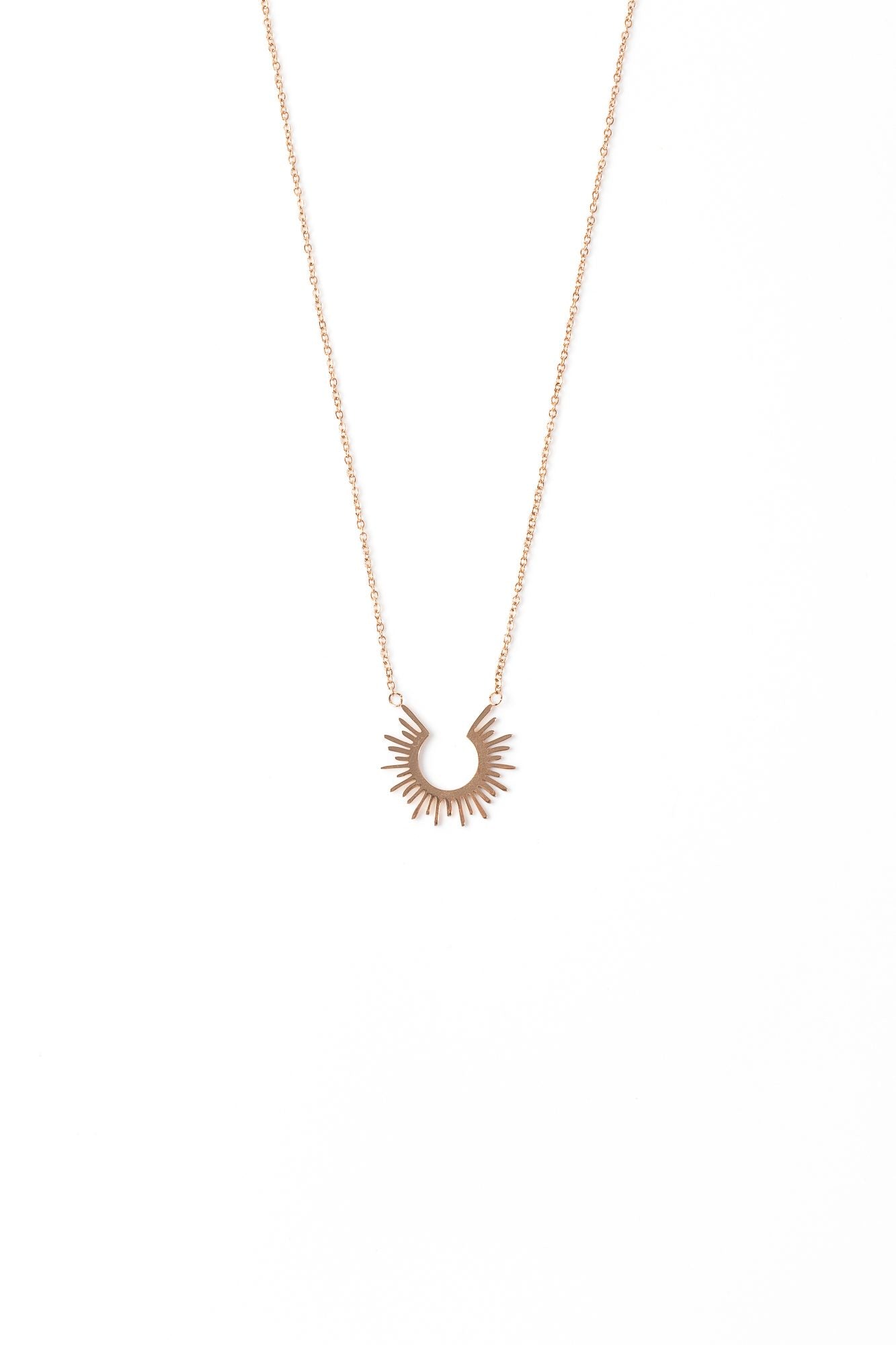 Sunray Rose Necklace