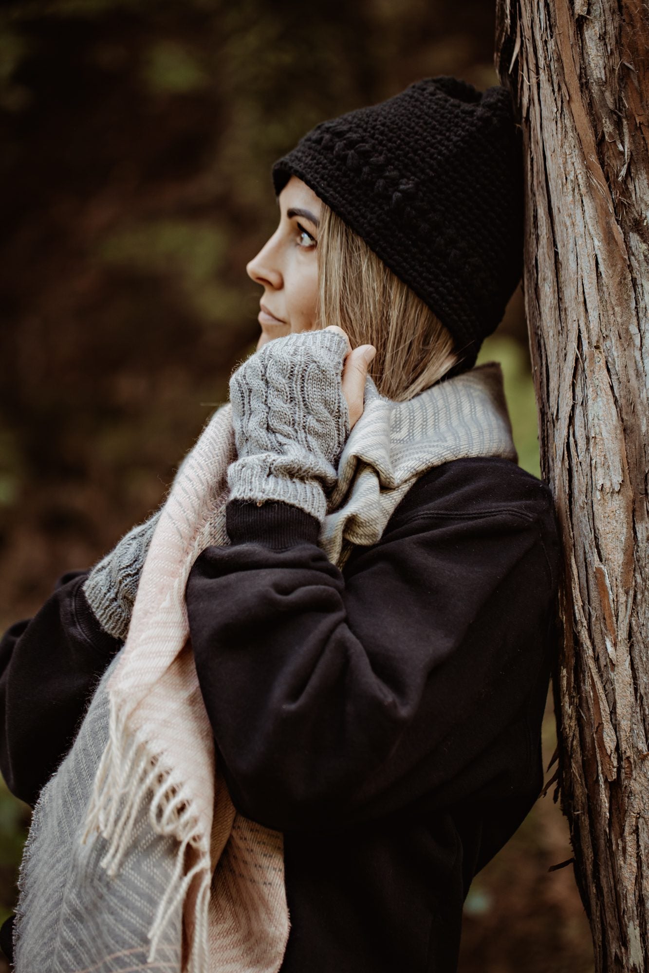 Zara Black Winter Hat