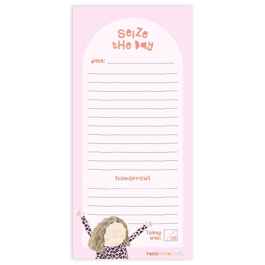 Rosie Made a Thing - Seize The Day - Slim List Pad