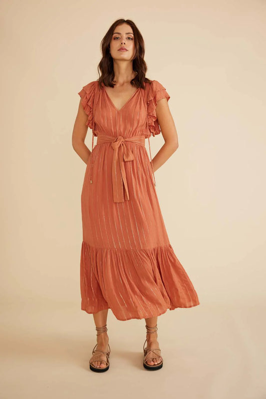 Kaia Midi Dress | Clay