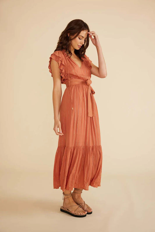 Kaia Midi Dress | Clay