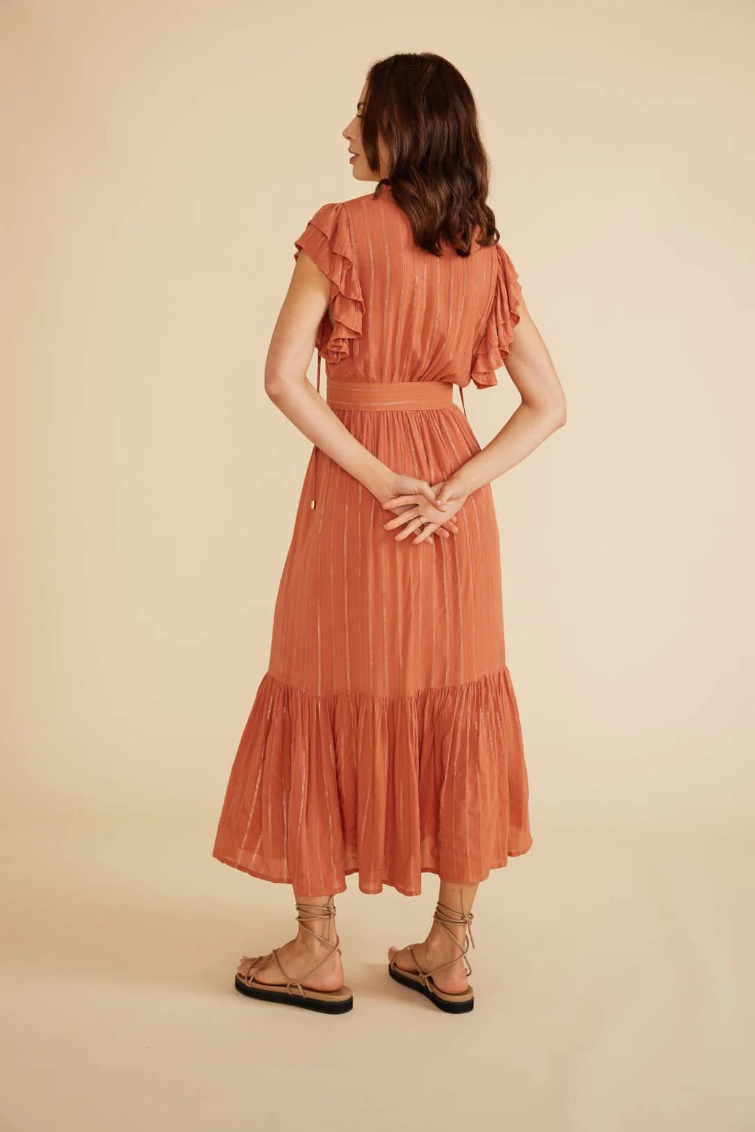 Kaia Midi Dress | Clay