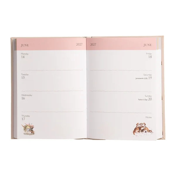 2027 Wrendale Bunny Flexi Diary