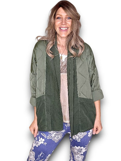 Forest Quilted Wrap Jkt