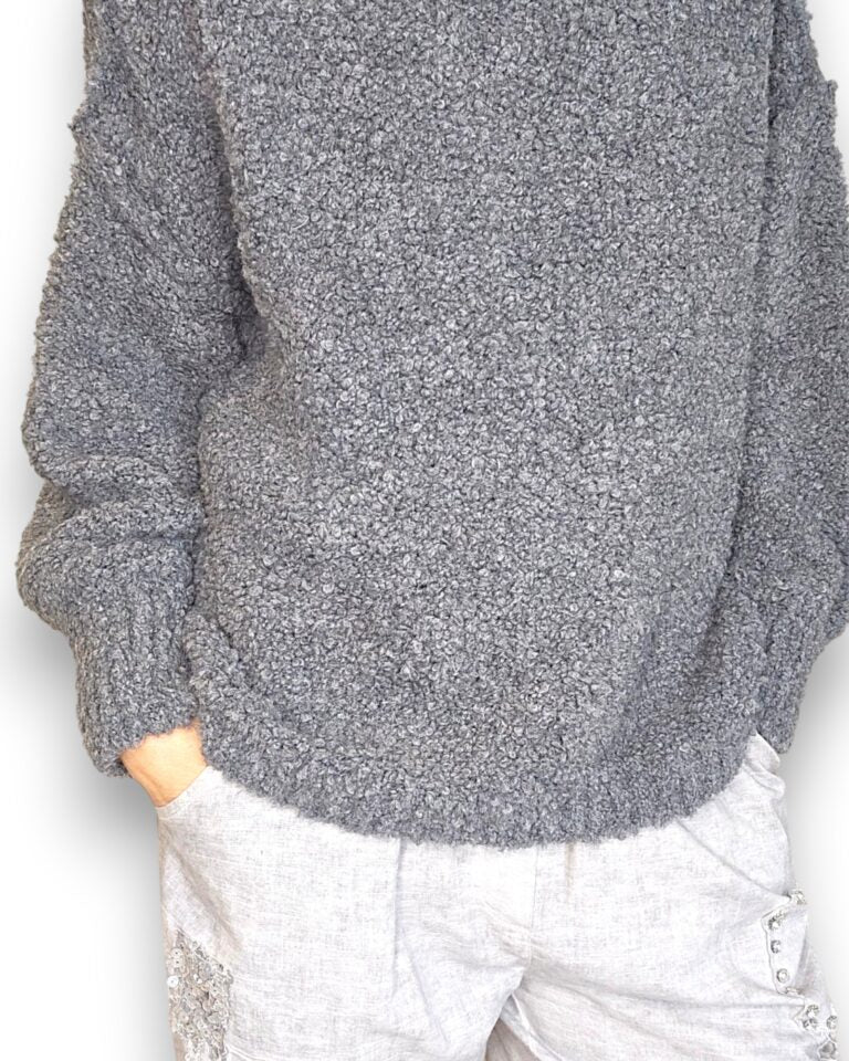 Chenille Polo Sweater