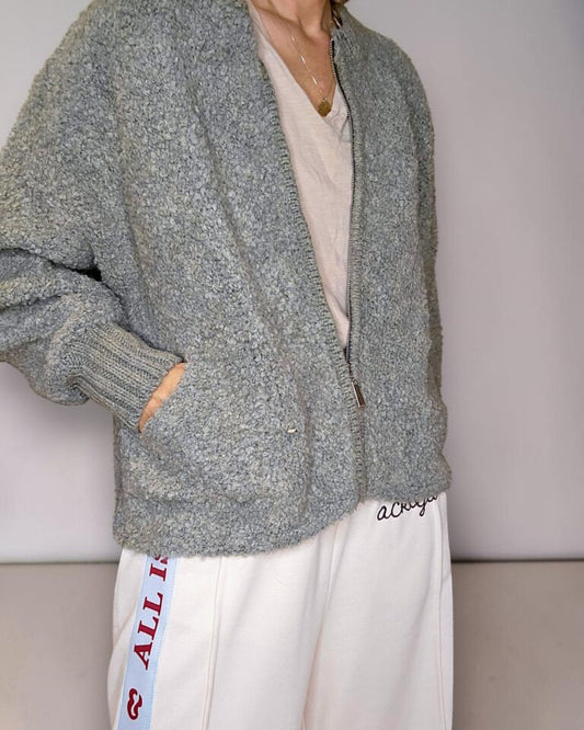 Chenille Zip Jkt
