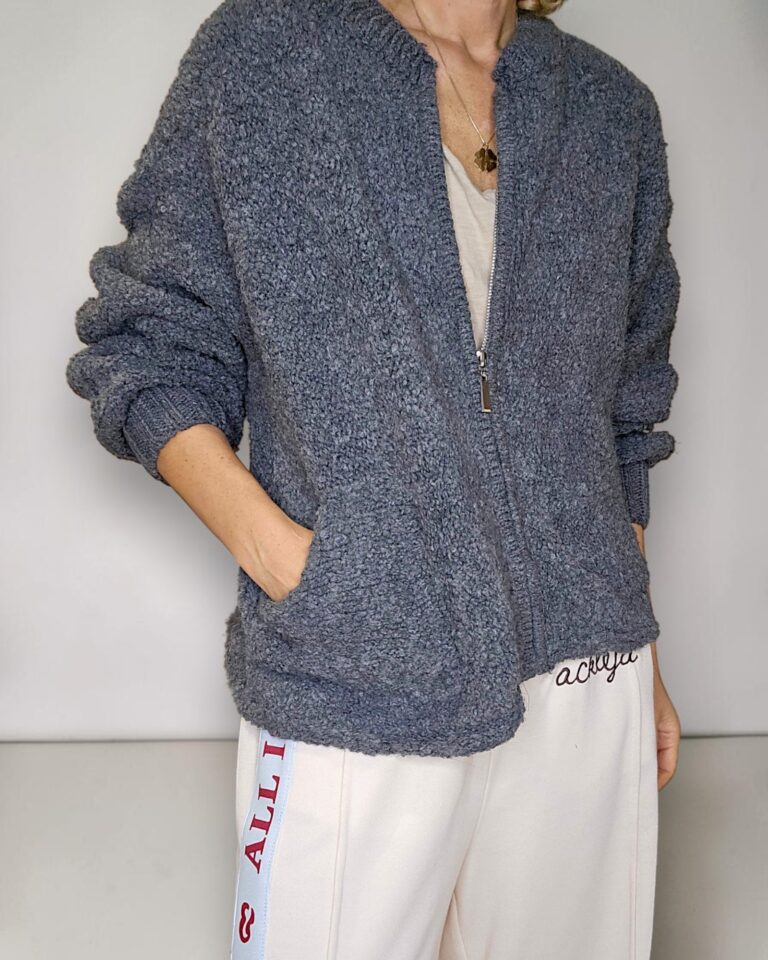 Chenille Zip Jkt