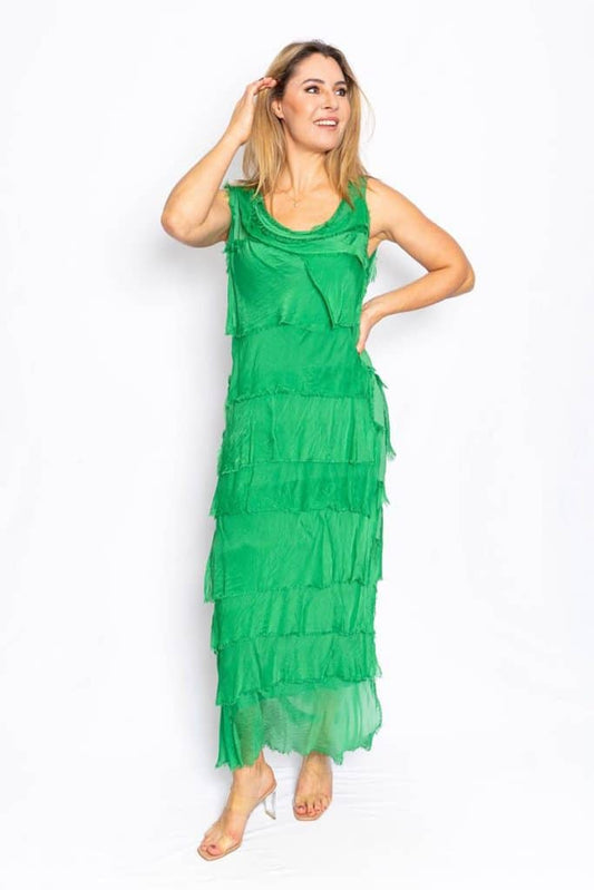 Natalia Maxi Dress | Apple Green