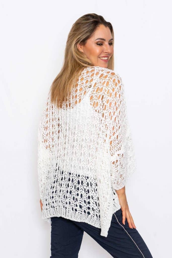 Kaila Crochet Top | White