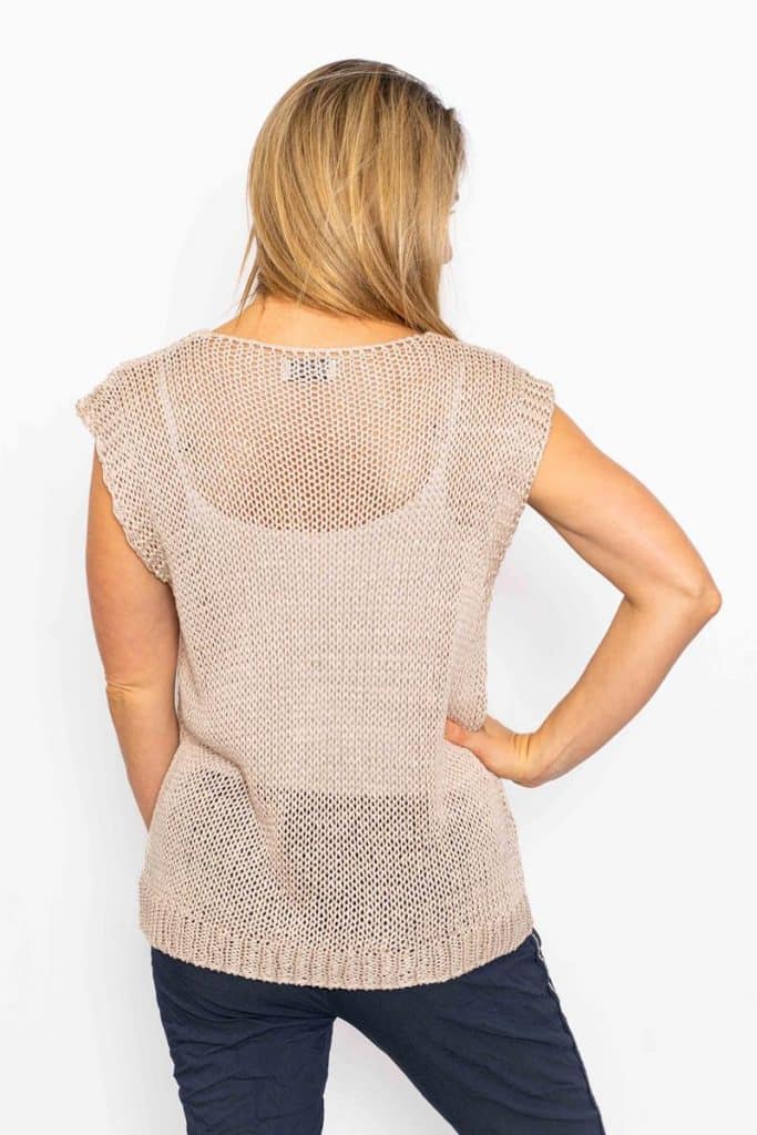 Velma Knit Top | Beige