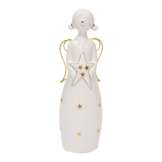 Angel with Gold Star 24cm
