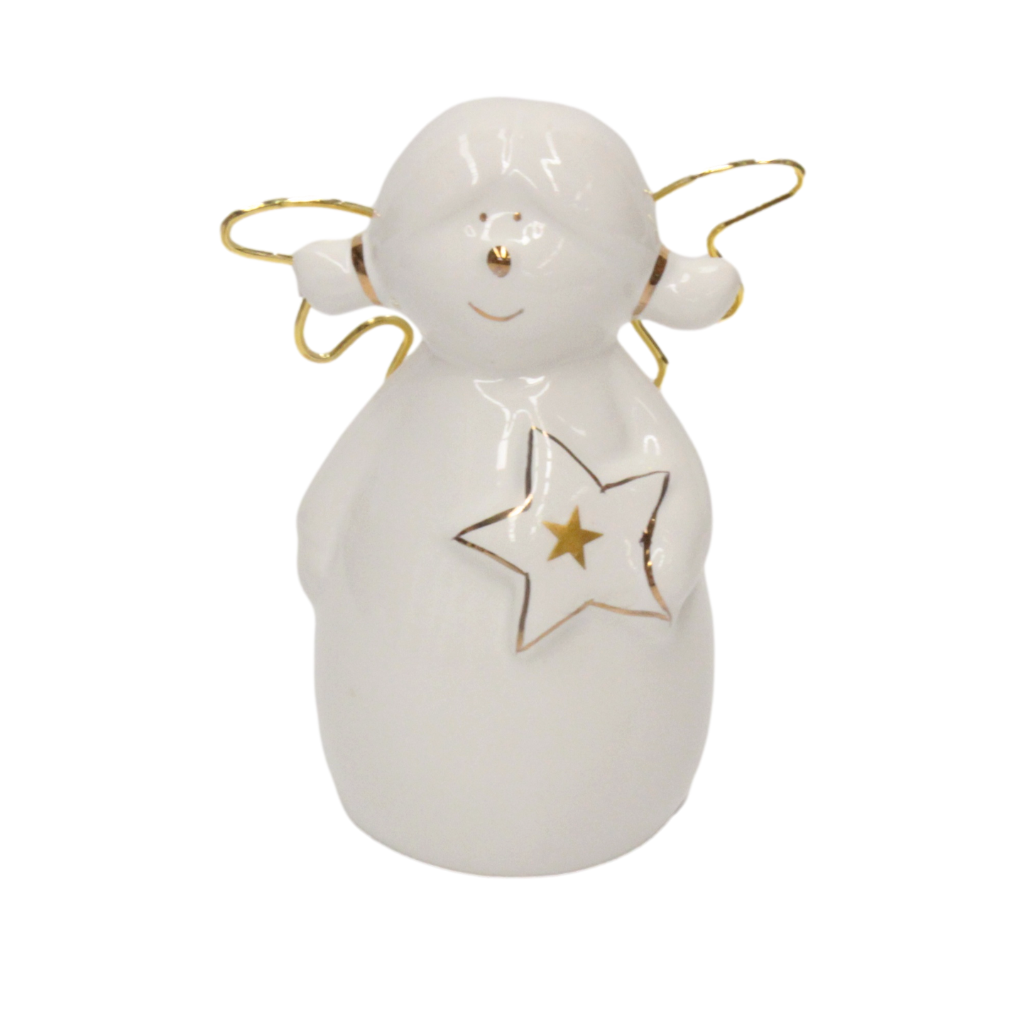 Angel with Gold Wings 12cm