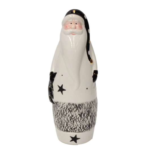 Santa – Black & White 18cm