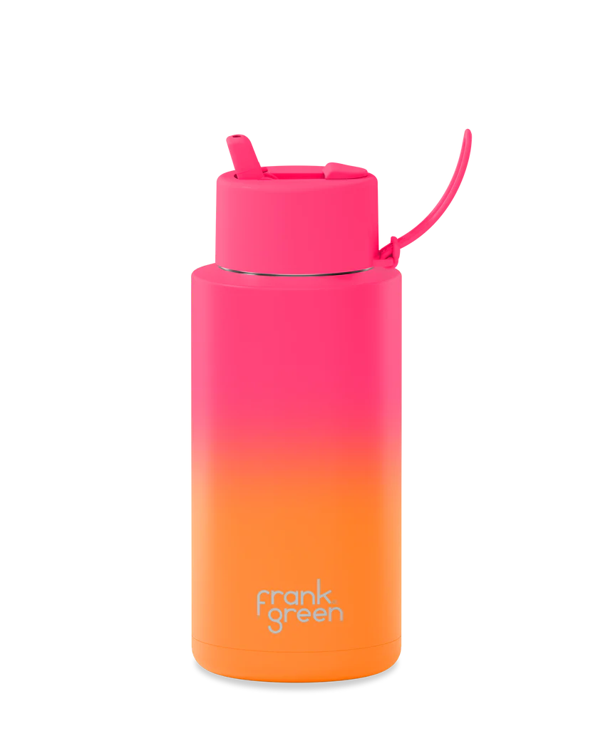 Frank Green Ceramic Reuseable Bottle- 1 litre Summer Sunset