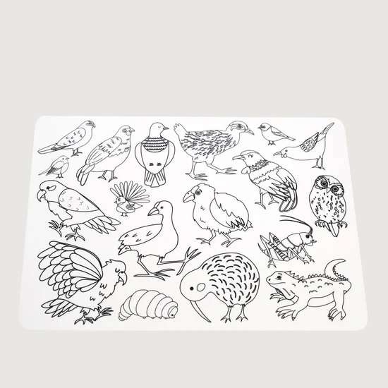 Moana Road Colour-In Placemats Animals of Aotearoa