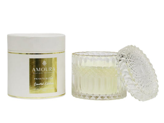 Amoura Cut Glass Candle | Private Blend