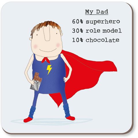 Rosie Made A Thing - Superdad - Coaster