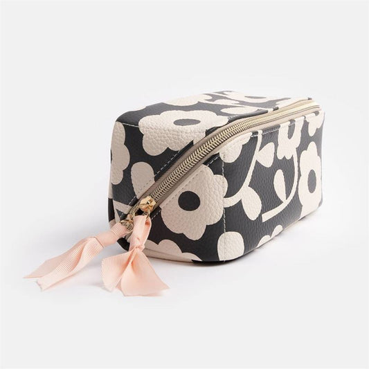 Caroline Gardner - Mono Bloom - Diagonal Cosmetic Bag