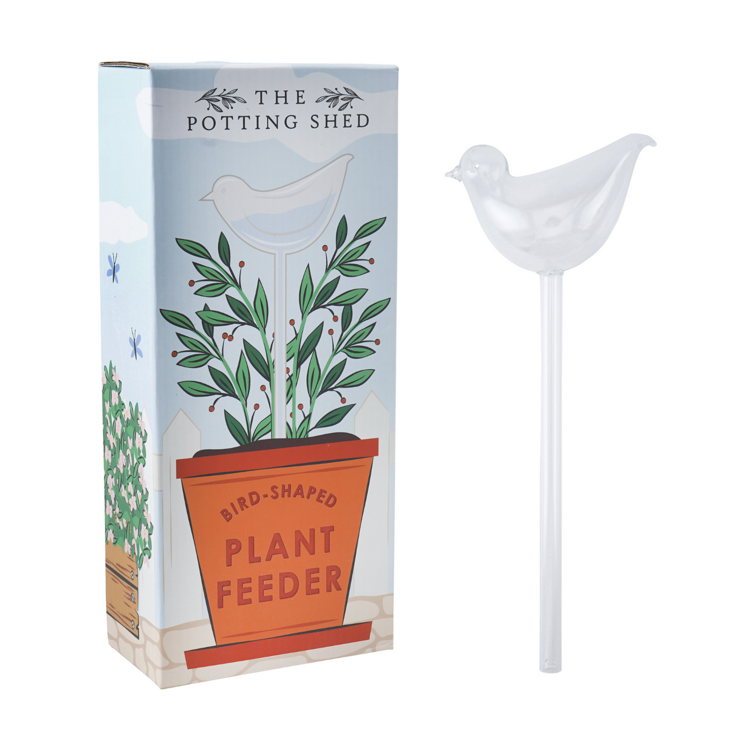 Potting Shed Glass Bird Feeder