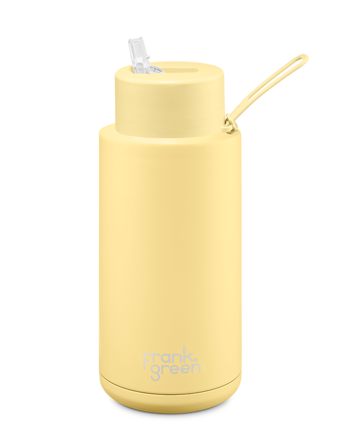 Frank Green Ceramic Reusable Bottle 1 litre | Buttermilk