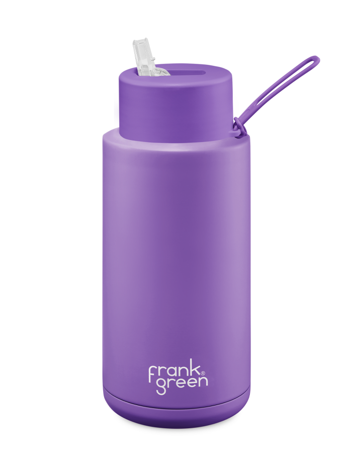 frank green Ceramic Reusable Bottle 1 Litre | Cosmic Purple