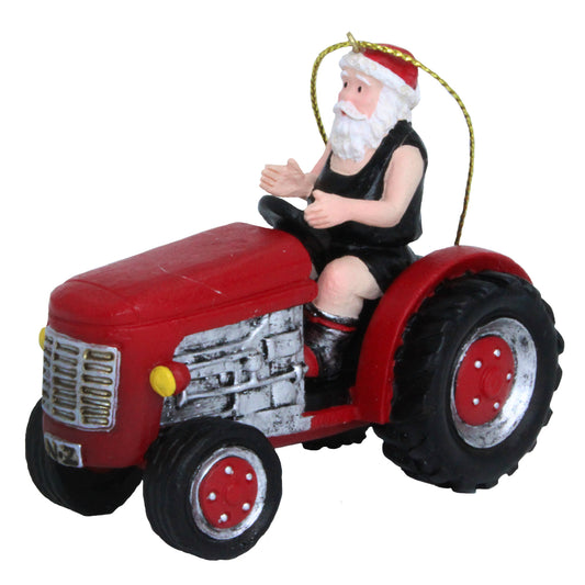 Santa on Tractor