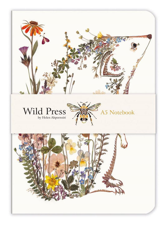 Museums & Galleries - Cottage Garden Hedgehog - A5 Luxury Notebook