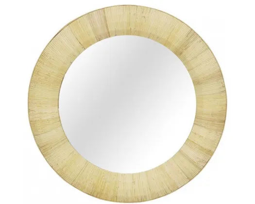 Marina Round Rattan Mirror