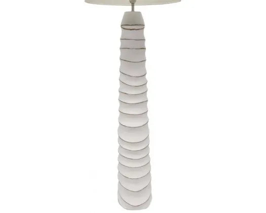 Aura Floor Lamp | White & Natural