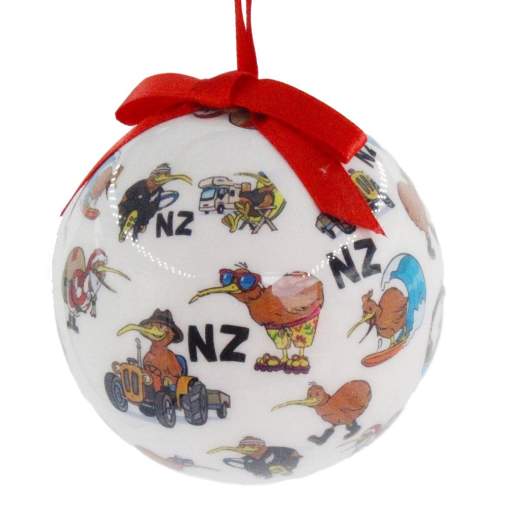 KIWI DESIGN DECOUPAGE BALL - 80MM