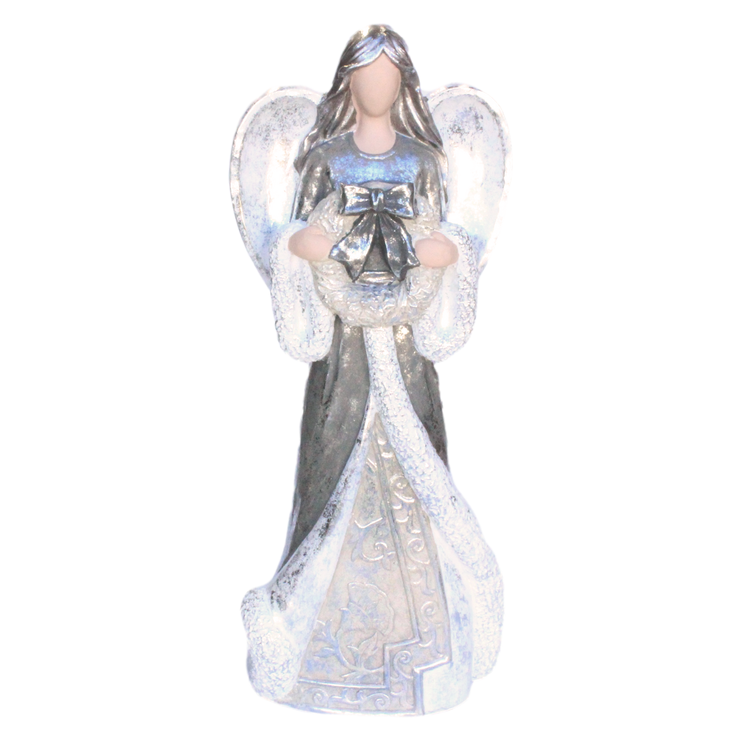 Paperstone Angel with Wreath