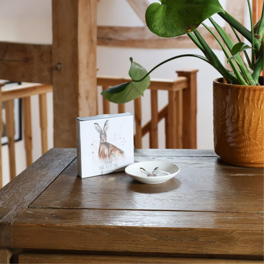 Meg Hawkins Hare trinket dish