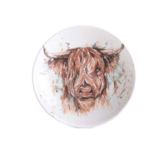 Meg Hawkins highland cow trinket dish
